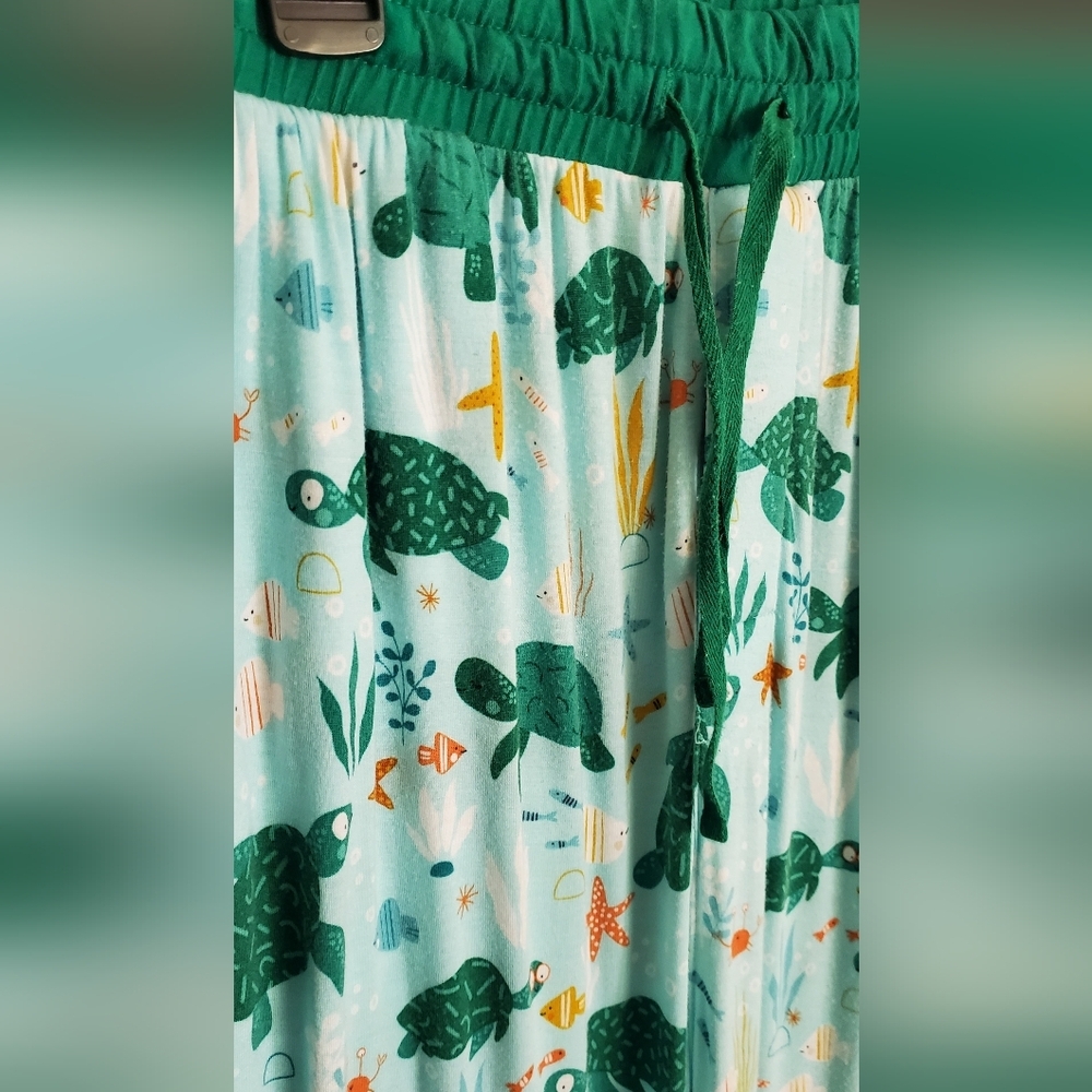 Little Sleepies Mens Turtle Pajama Pants Size Medium - Picture 2 of 3